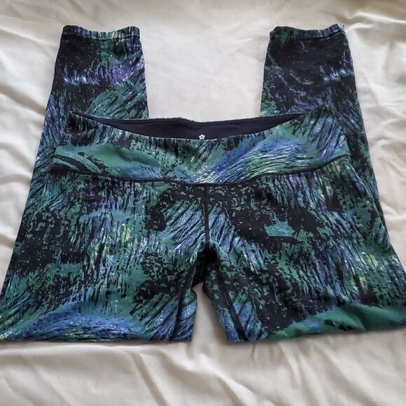 𝅺TUFF ATHLETICS workout leggings size L - Picture 1 of 8